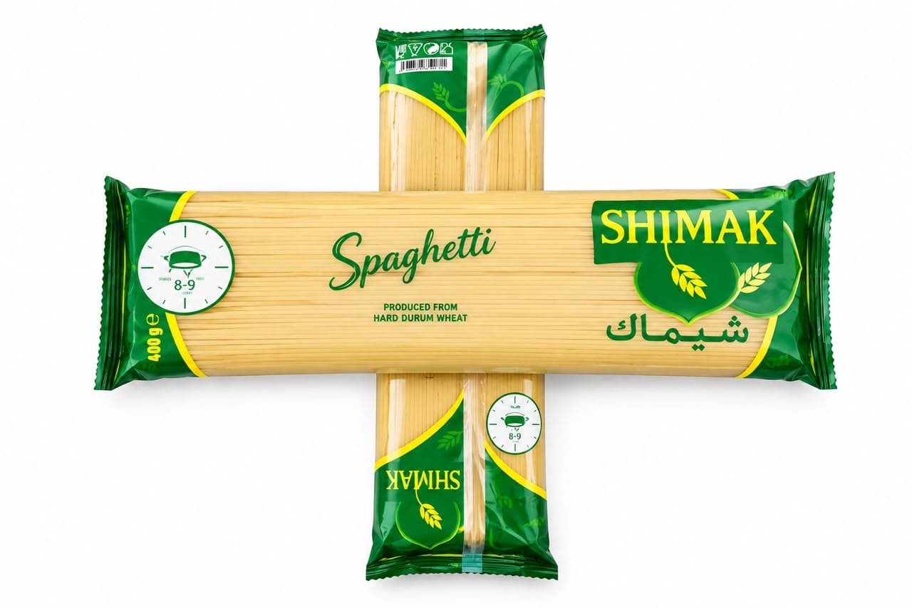 SHIMAK Spaghetti - Premium Packaging Cross View
